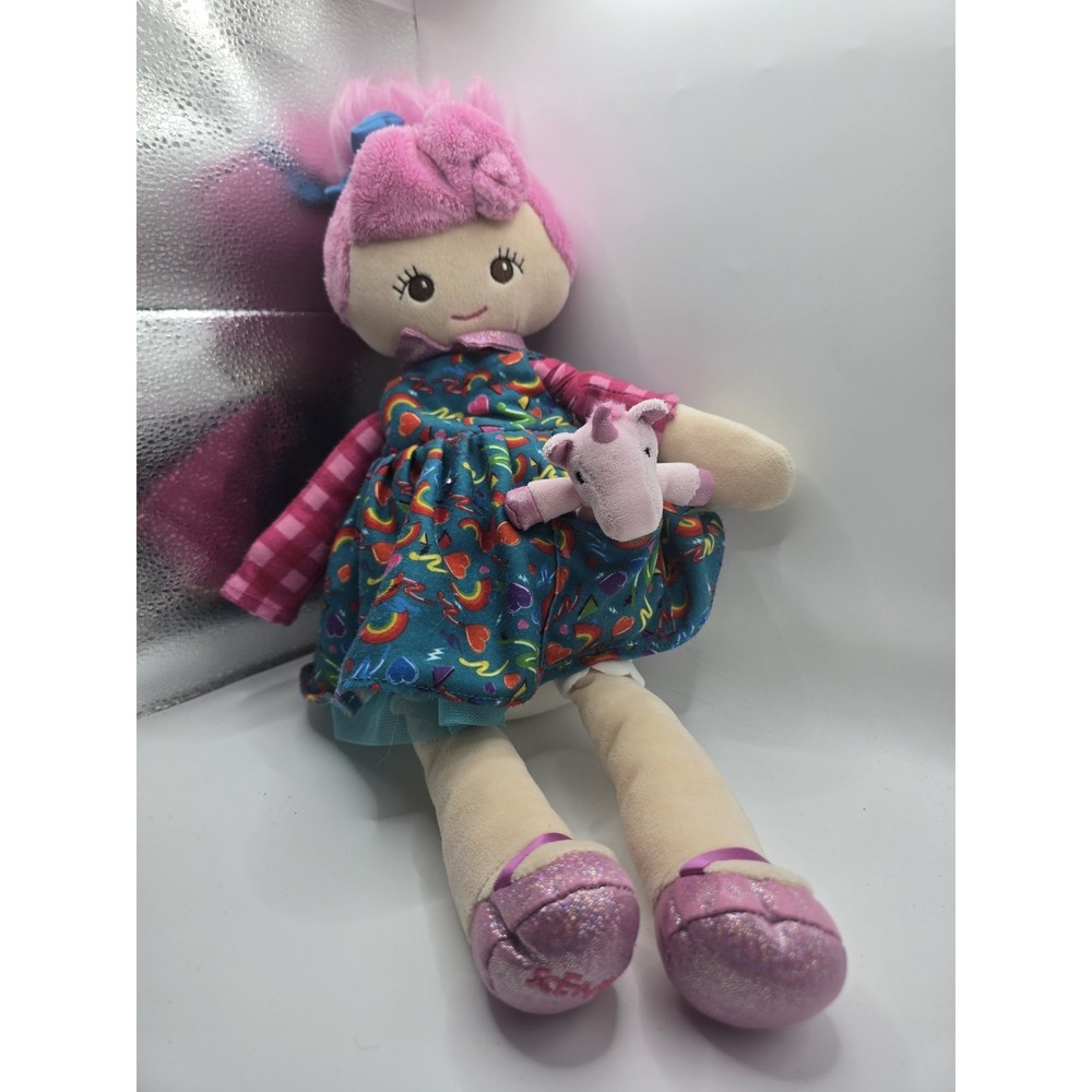 Scentsy Buddy Meet Capri Plush Doll Friend w/ Pink Unicorn Rainbow 17" Retired